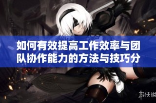 如何有效提高工作效率与团队协作能力的方法与技巧分享
