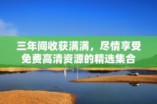 三年间收获满满，尽情享受免费高清资源的精选集合