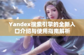 Yandex搜索引擎的全新入口介绍与使用指南解析