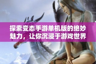 探索变态手游单机版的绝妙魅力，让你沉浸于游戏世界的精彩体验