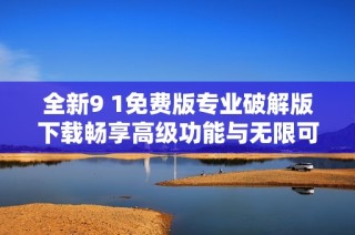 全新9 1免费版专业破解版下载畅享高级功能与无限可能