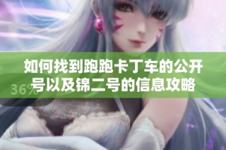 如何找到跑跑卡丁车的公开号以及锦二号的信息攻略