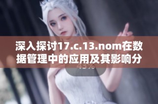 深入探讨17.c.13.nom在数据管理中的应用及其影响分析