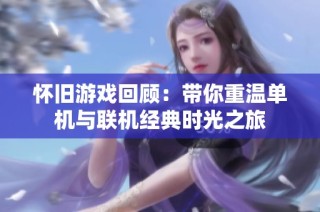 怀旧游戏回顾：带你重温单机与联机经典时光之旅