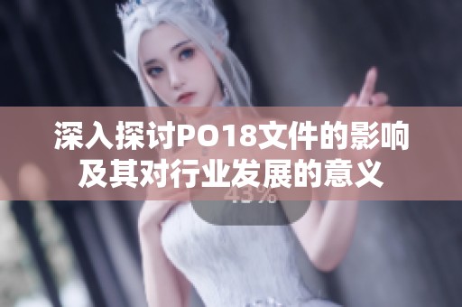 深入探讨PO18文件的影响及其对行业发展的意义