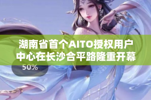 湖南省首个AITO授权用户中心在长沙合平路隆重开幕 赋能智能出行新体验