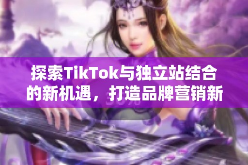探索TikTok与独立站结合的新机遇，打造品牌营销新模式