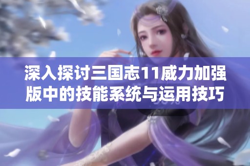 深入探讨三国志11威力加强版中的技能系统与运用技巧