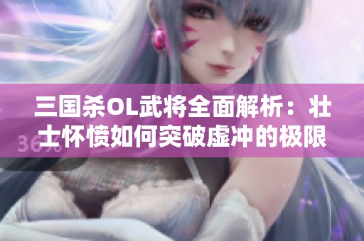 三国杀OL武将全面解析：壮士怀愤如何突破虚冲的极限挑战