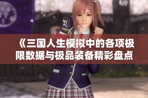《三国人生模拟中的各项极限数据与极品装备精彩盘点》