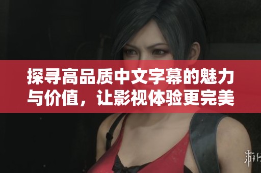 探寻高品质中文字幕的魅力与价值，让影视体验更完美