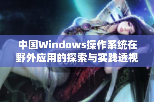 中国Windows操作系统在野外应用的探索与实践透视