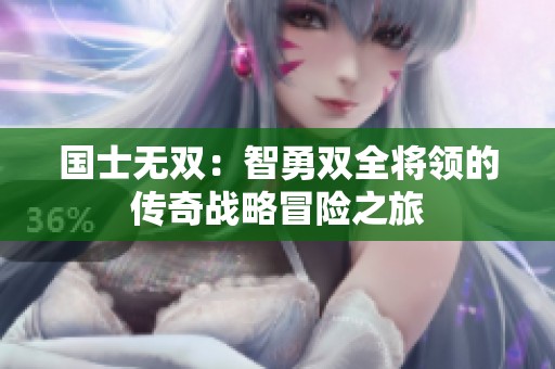 国士无双：智勇双全将领的传奇战略冒险之旅