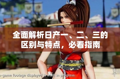 全面解析日产一、二、三的区别与特点，必看指南