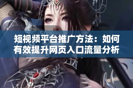 短视频平台推广方法：如何有效提升网页入口流量分析