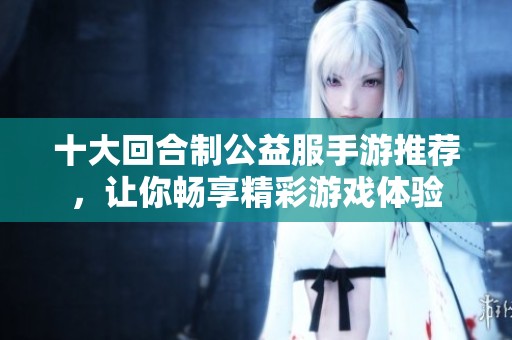 十大回合制公益服手游推荐，让你畅享精彩游戏体验