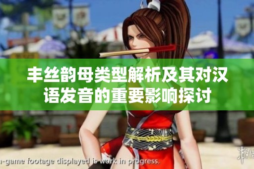 丰丝韵母类型解析及其对汉语发音的重要影响探讨