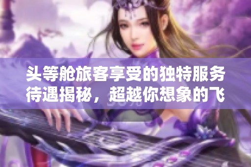 头等舱旅客享受的独特服务待遇揭秘，超越你想象的飞行体验