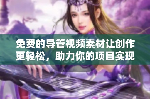 免费的导管视频素材让创作更轻松，助力你的项目实现精彩无限