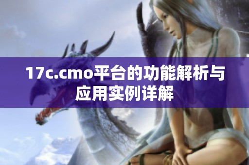 17c.cmo平台的功能解析与应用实例详解