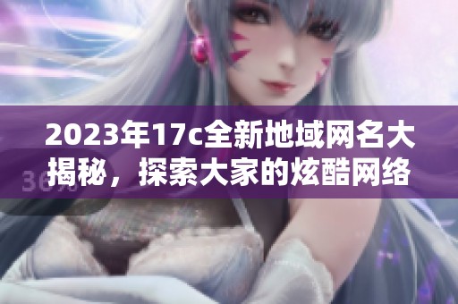 2023年17c全新地域网名大揭秘，探索大家的炫酷网络身份与个性化展示