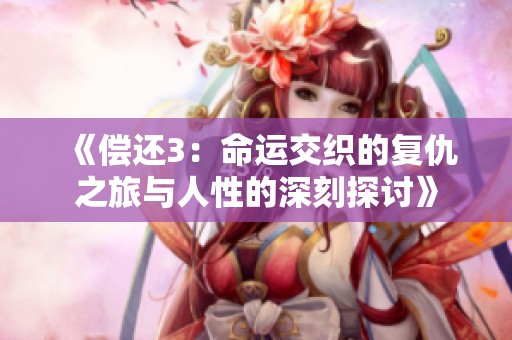 《偿还3：命运交织的复仇之旅与人性的深刻探讨》