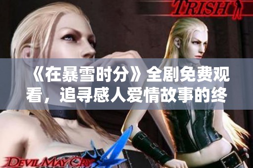 《在暴雪时分》全剧免费观看，追寻感人爱情故事的终极之旅
