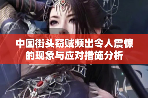 中国街头窃贼频出令人震惊的现象与应对措施分析