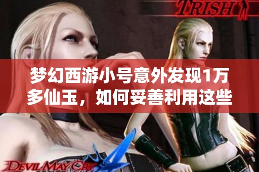 梦幻西游小号意外发现1万多仙玉，如何妥善利用这些财富