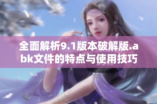 全面解析9.1版本破解版.abk文件的特点与使用技巧