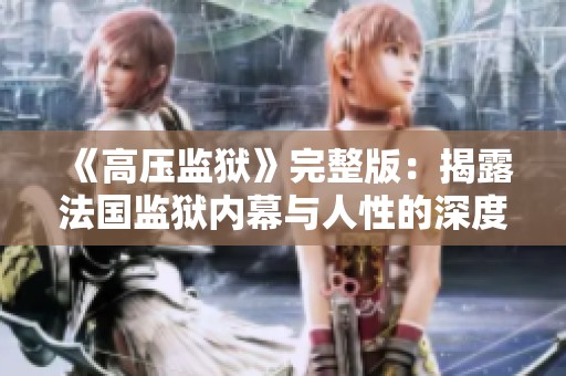 《高压监狱》完整版：揭露法国监狱内幕与人性的深度剖析与冲突