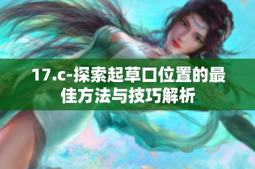 17.c-探索起草口位置的最佳方法与技巧解析