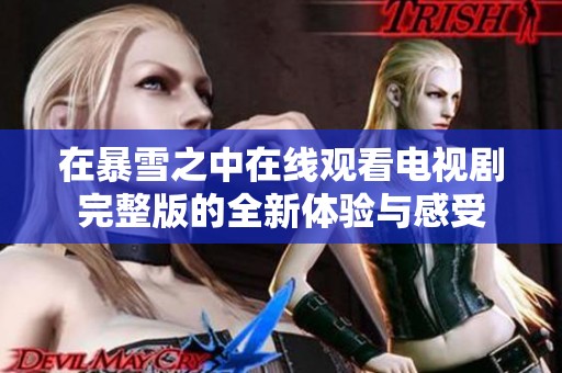 在暴雪之中在线观看电视剧完整版的全新体验与感受
