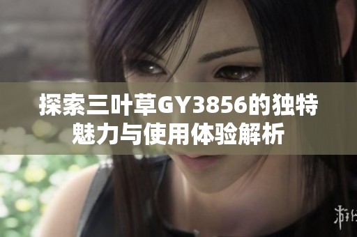 探索三叶草GY3856的独特魅力与使用体验解析