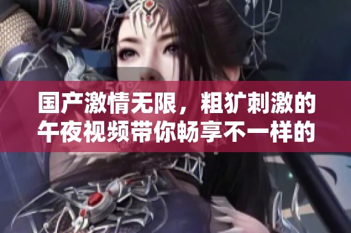 国产激情无限，粗犷刺激的午夜视频带你畅享不一样的快感