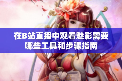 在B站直播中观看魅影需要哪些工具和步骤指南