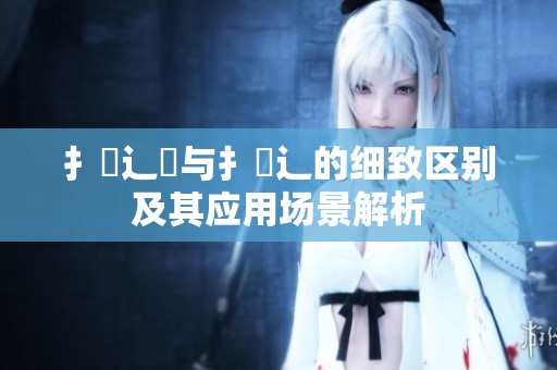 扌喿辶畑与扌喿辶的细致区别及其应用场景解析