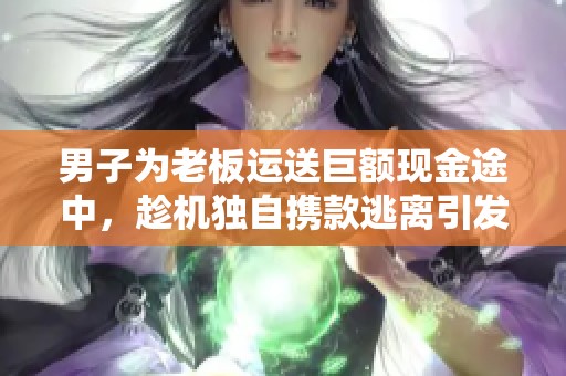 男子为老板运送巨额现金途中，趁机独自携款逃离引发热议
