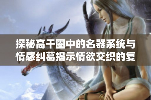 探秘高干圈中的名器系统与情感纠葛揭示情欲交织的复杂关系