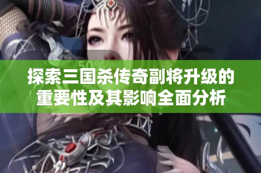 探索三国杀传奇副将升级的重要性及其影响全面分析