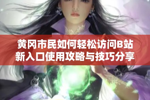 黄冈市民如何轻松访问B站新入口使用攻略与技巧分享