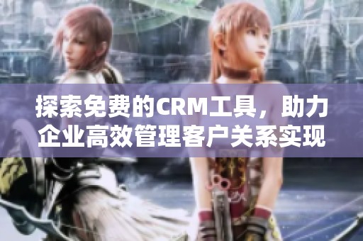 探索免费的CRM工具，助力企业高效管理客户关系实现业务增长