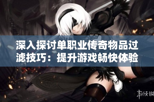 深入探讨单职业传奇物品过滤技巧：提升游戏畅快体验的必备工具