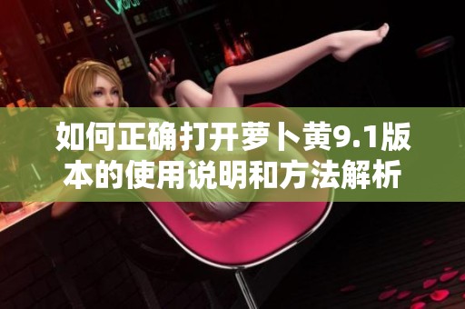 如何正确打开萝卜黄9.1版本的使用说明和方法解析