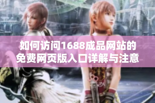 如何访问1688成品网站的免费网页版入口详解与注意事项