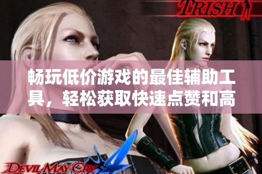 畅玩低价游戏的最佳辅助工具，轻松获取快速点赞和高评价
