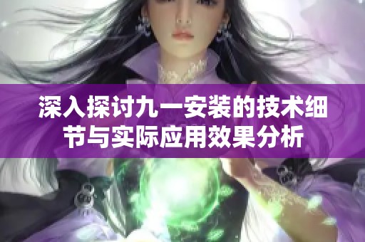 深入探讨九一安装的技术细节与实际应用效果分析