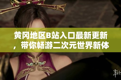 黄冈地区B站入口最新更新，带你畅游二次元世界新体验