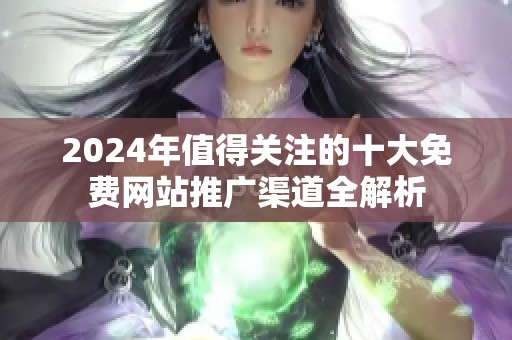 2024年值得关注的十大免费网站推广渠道全解析