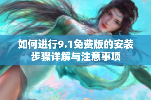 如何进行9.1免费版的安装步骤详解与注意事项